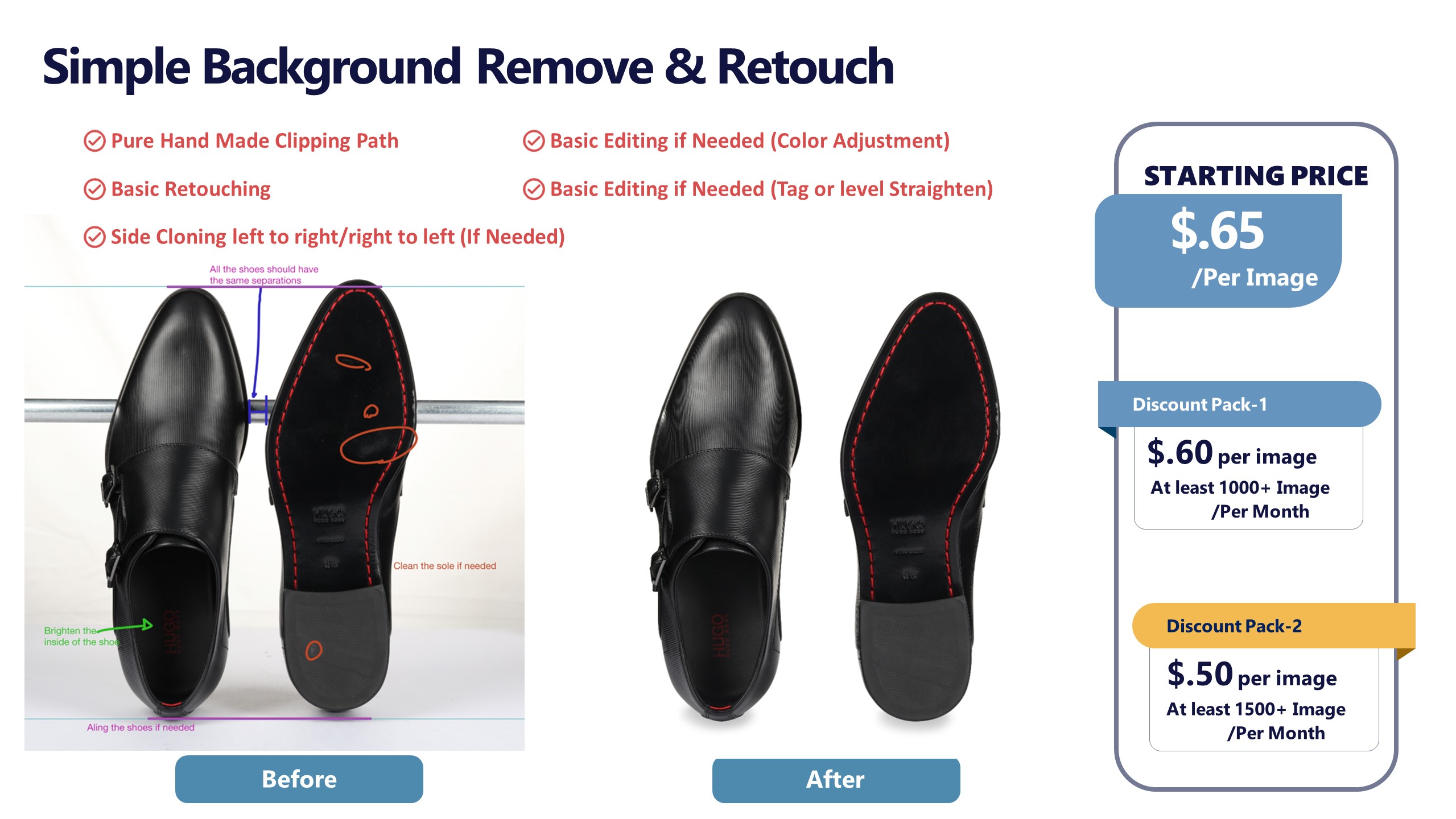 Simple Background Remove & Retouch Dot Clipping